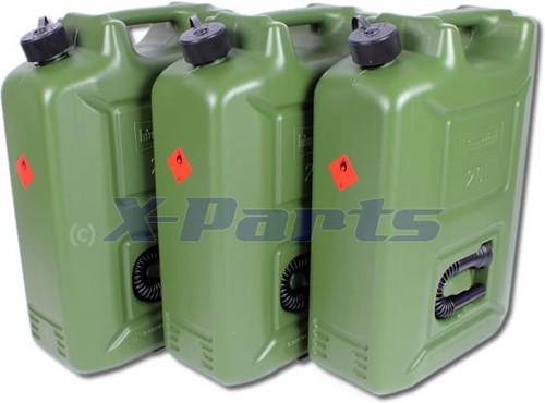 3er kit jerrycan 20l - 20l, carburant