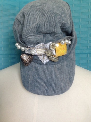 Superbe casquette bleu jean - casquette,