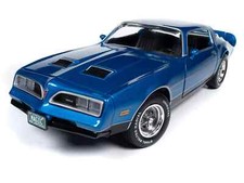 New Autoworld Pontiac Firebird Martinique 1978 1:18 Model Car Blue AMM1331 KidBX