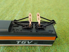 2 PANTOGRAPHES ACIER & LAITON