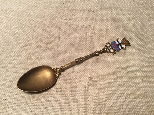Cuillère souvenir émail - souvenir, en