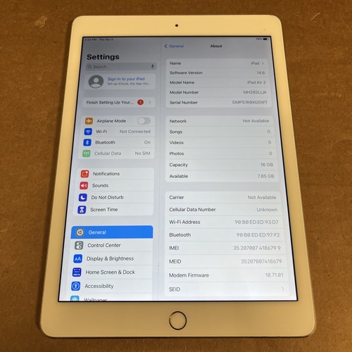 Ipad air a1567 - ipad, 16gb