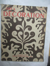 Art et Décoration Num 3 de 1946 (Jean Puiforcat et l'orfèrerie,Paul Dupré Lafon