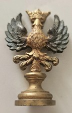 Ancien sceau cachet en laiton  héraldique XIXème. Couronne. 