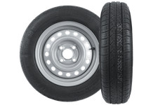 2 roues remorque KENDA 145/80 R13, jantes STARCO 4Jx13", 4x100 ET30.