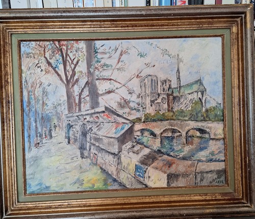Huile sur toile paysage - huile,