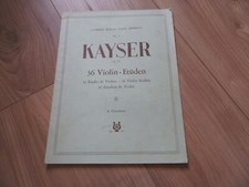 PARTITION VIOLON KAYSER OP.20
