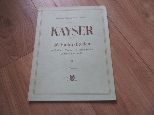 Partition violon kayser - partition, op.20