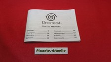 NOTICE VISUAL MEMORY DREAMCAST