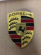 PORSCHE Emblème Capot / Hood Emblem Badge Logo 911 CAYENNE BOXSTER CAYMAN