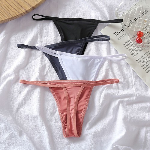 Culotte string soie - string, glacée