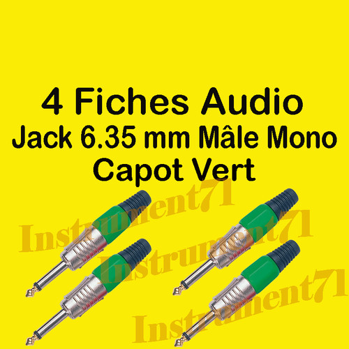Fiches jack mono mâle - mono,