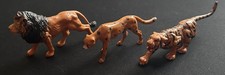 Figurines lion, tigre et