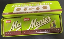 CHOCOLAT MENIER BOITE COMMEMORATIVE SERIE LIMITEE AVEC 2 TABLETTES  PAS OUVERTE