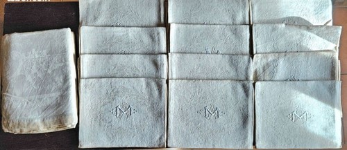 Lot ancienne nappe - -, 12
