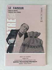Revue l'Avant scène Theatre n 524 LE FAISEUR 1960 60