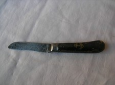 WW1 FRANCE COUTEAU DE POCHE FRANCAIS PLIANT ANCRE DE MARINE COLONIAL 14-18