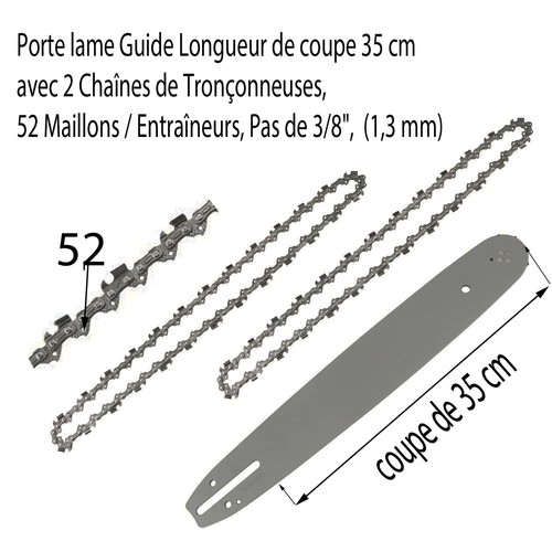 Pack guide chaines - guide,