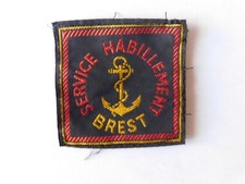 MARINE NATIONALE : PATCH FABRICANT VETEMENT SERVICE HABILLEMENT BREST