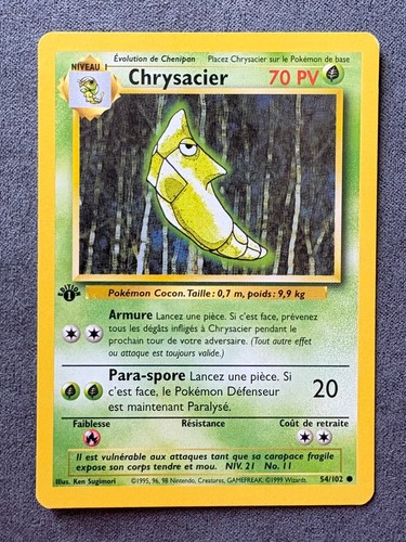 Carte pokemon chrysacier - carte,