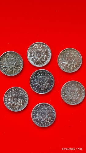 Pieces cts argent - 50,