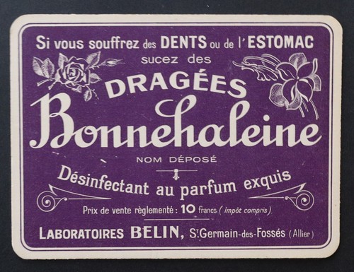 Carton dragées bonnehaleine - carton,