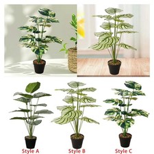 Plantes artificielles, verdure, bonsaï, plante en pot pour salle de bain,