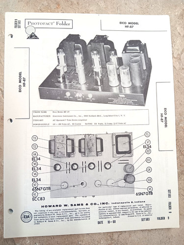 Eico an el34 push - an, push-pull