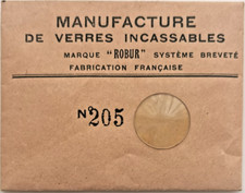 ROBUR verre incassables de montre. plat biseau Ø 20 mm.