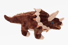 Doudou Dinosaure Tricératops Dreihorn L 28 Cm Peluche Marron 1043044
