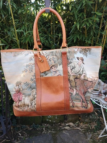 Sac cabas tapisserie - , vintage