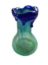 Michèle Luzoro (né en 1949) - Vase verre soufflé  daté 1995 - Biot