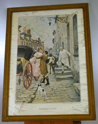 Ancien tableau cadre sous - tableau,