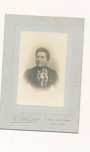Cdv portrait femme corset - cdv,