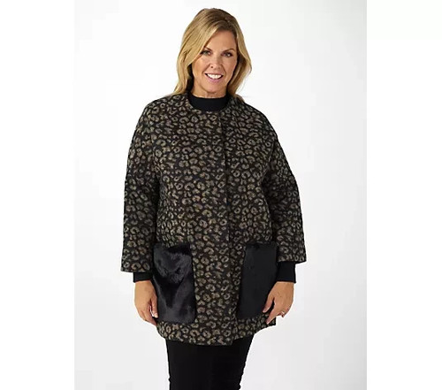Veste kimono imprimé - veste, à