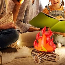 Faux feu de camp gonflable, décoration de jardin, ornement de fête, flamme