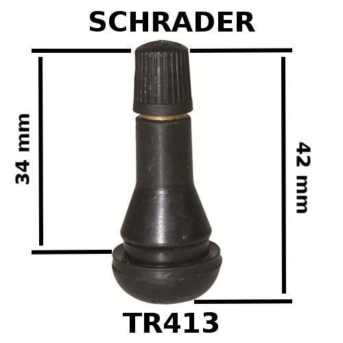 Valve schrader droite pneu - valve,