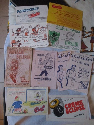 Lot buvards publicitaires - 20,