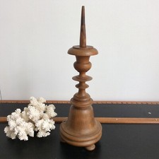 Pique-cierge d'Eglise en bois Tourné du XIXème
