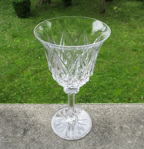 Grand verre eau cristal - à,