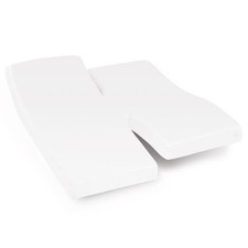 Protège-matelas 140 x 190 cm molleton lit électrique 100% coton France - Blanc