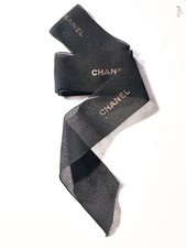 Ruban Chanel Édition spéciale Noël?Noir et doré Large longueur 110 cm