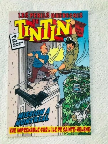 Carte postale 15x10 tintin - postale,