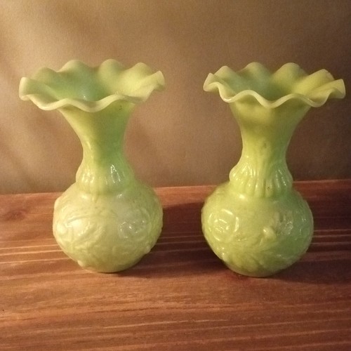Paire vase vert vintage - paire,