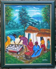 tableau naïf signé