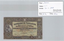 Billet SUISSE - 5 FRANCS