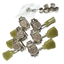 Piquets de verrouillage serrés à la main style vintage Kluson 3:3 nickel