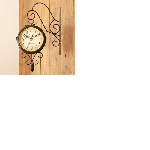 Horloge double face fer - horloge,