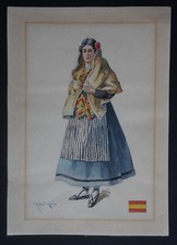 Dessin aquarelle folklore - dessin,