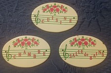 Vintage 80's 3 jolies plaques